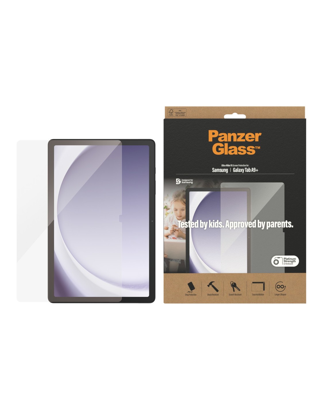 PanzerGlass Samsung Galaxy Tab A9 Plus Ultra-Wide-Fit
