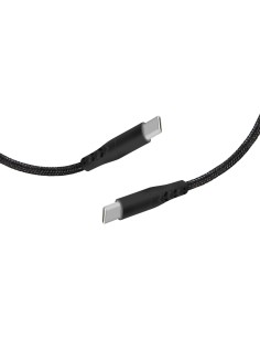 Mobiparts USB-C to USB-C Braided Cable 2A 1m Black