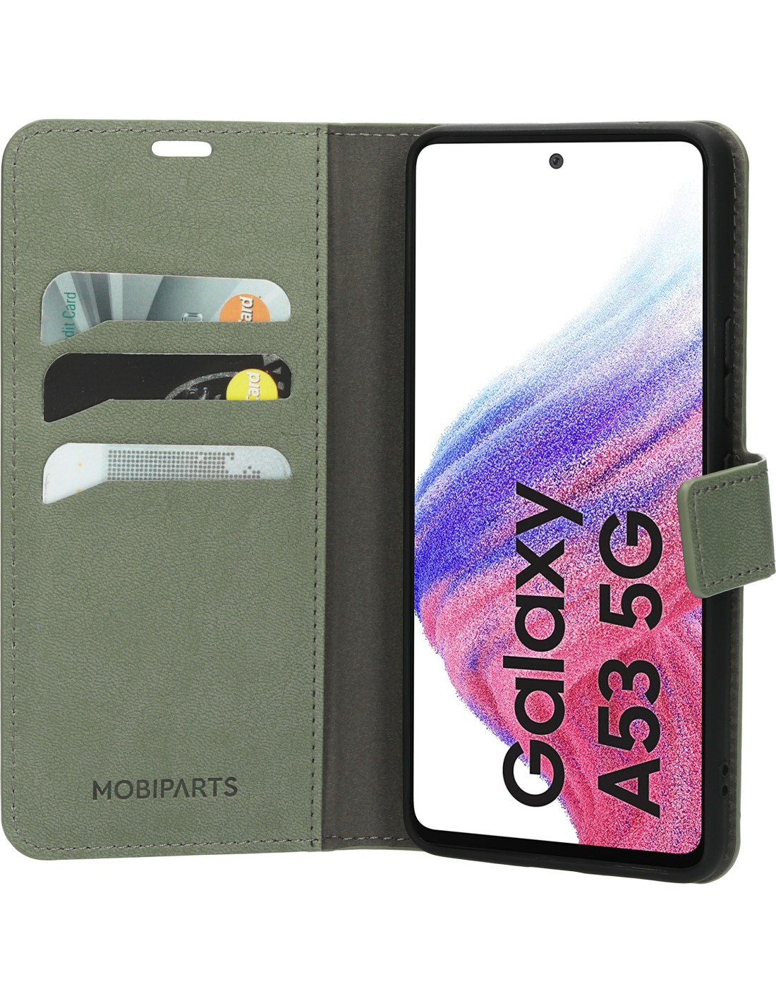 Mobiparts Classic Wallet Case Samsung Galaxy A53 (2022) Stone Green