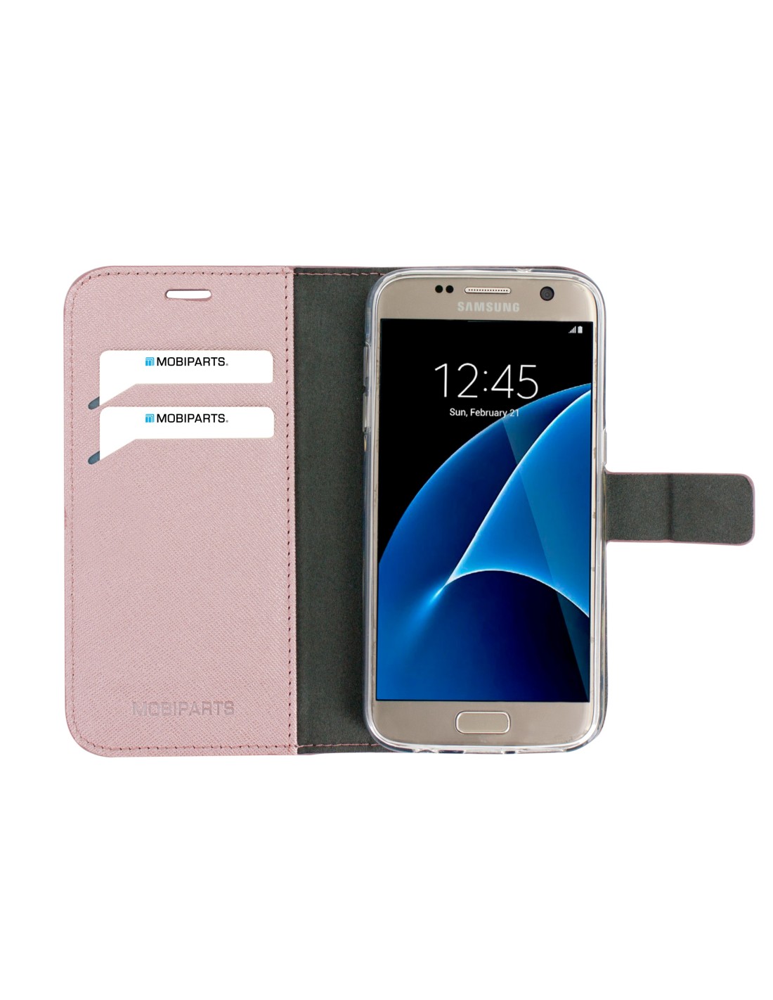 Mobiparts Saffiano Wallet Case Samsung Galaxy S7 Pink
