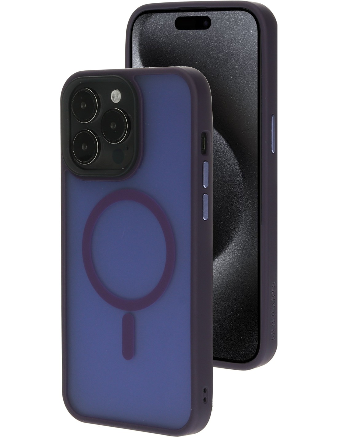 Mobiparts Hardcover Apple iPhone 15 Pro Max Satin Purple (Magsafe Compatible)