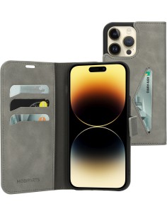 Mobiparts Classic Wallet Case Apple iPhone 14 Pro Max Granite Grey