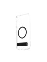 CARE by PanzerGlass Feature Case Transparent w. Black Kickstand & QI Samsung S25 Plus