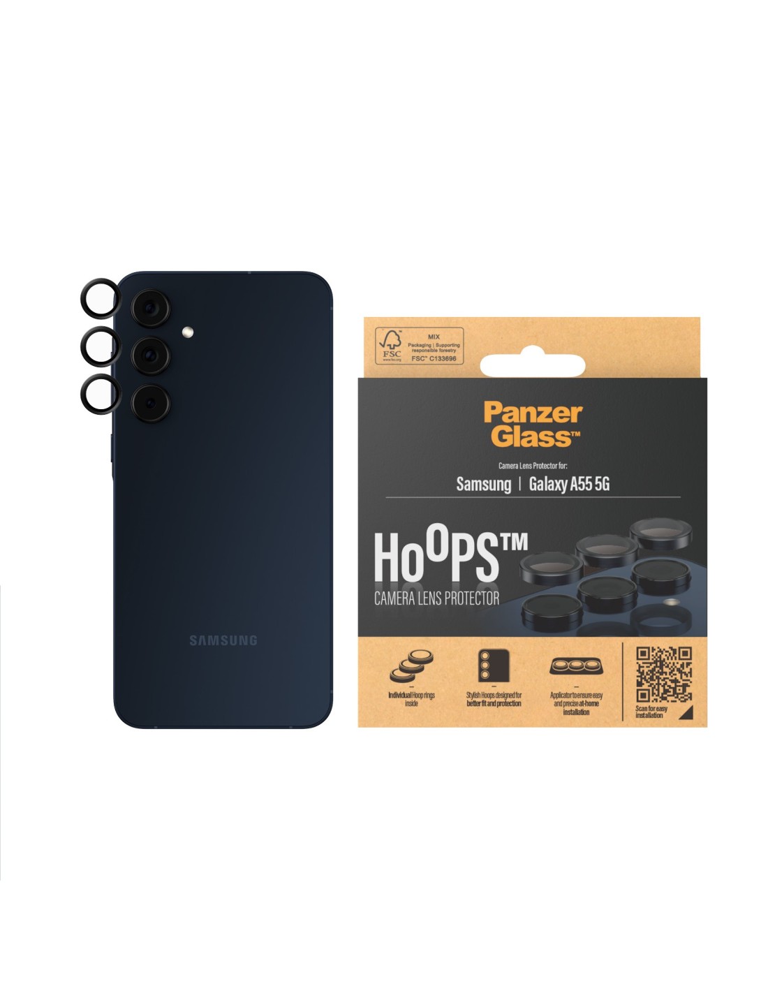PanzerGlass Hoops Rings Samsung Galaxy A55 5G