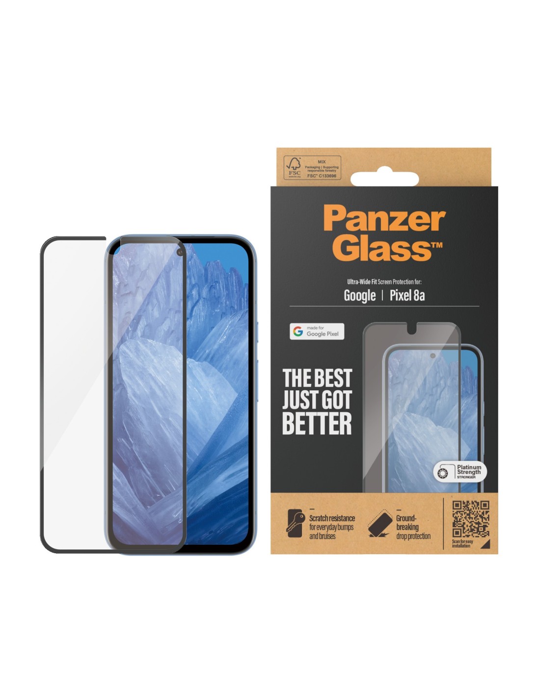 PanzerGlass Google Pixel 8a UWF Black