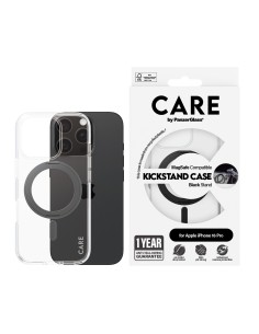 CARE by PanzerGlass Feature Case Transparent w. Black Kickstand & MagSafe iPhone 16 Pro 2