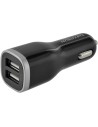 Mobiparts Car Charger Dual USB 12W 2.4A + Lightning Cable Black