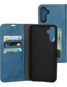 Mobiparts Classic Wallet Case Samsung Galaxy A14 4G 5G (2023) Steel Blue