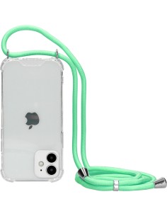 Mobiparts Lanyard Case Apple iPhone 12 Mini Green Cord