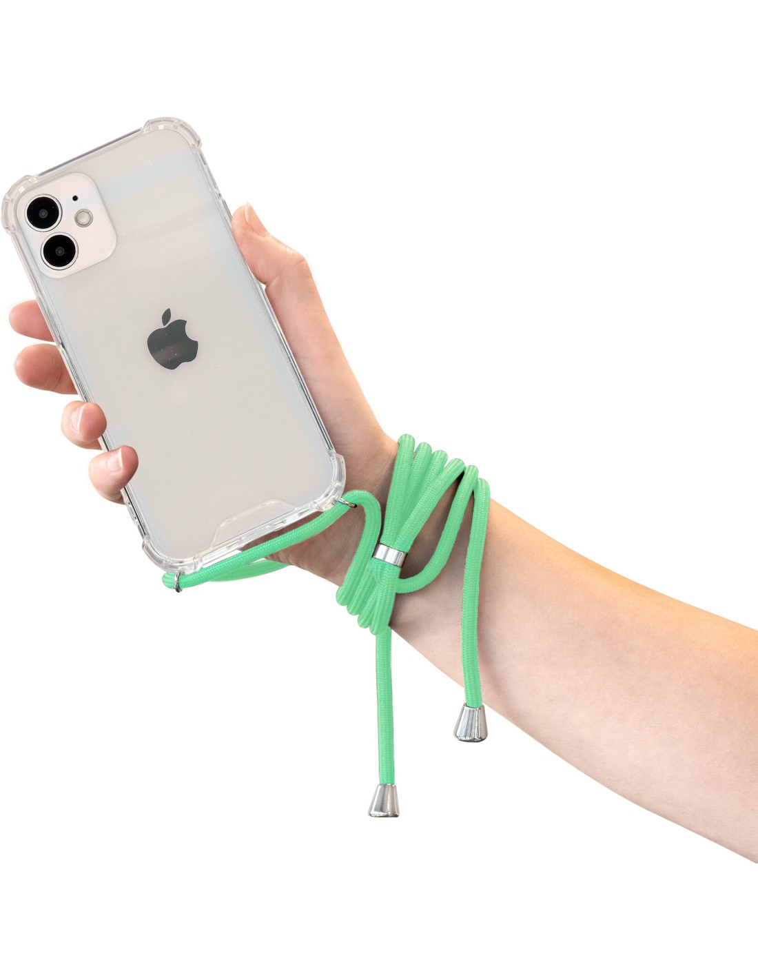 Mobiparts Lanyard Case Apple iPhone 12 Mini Green Cord