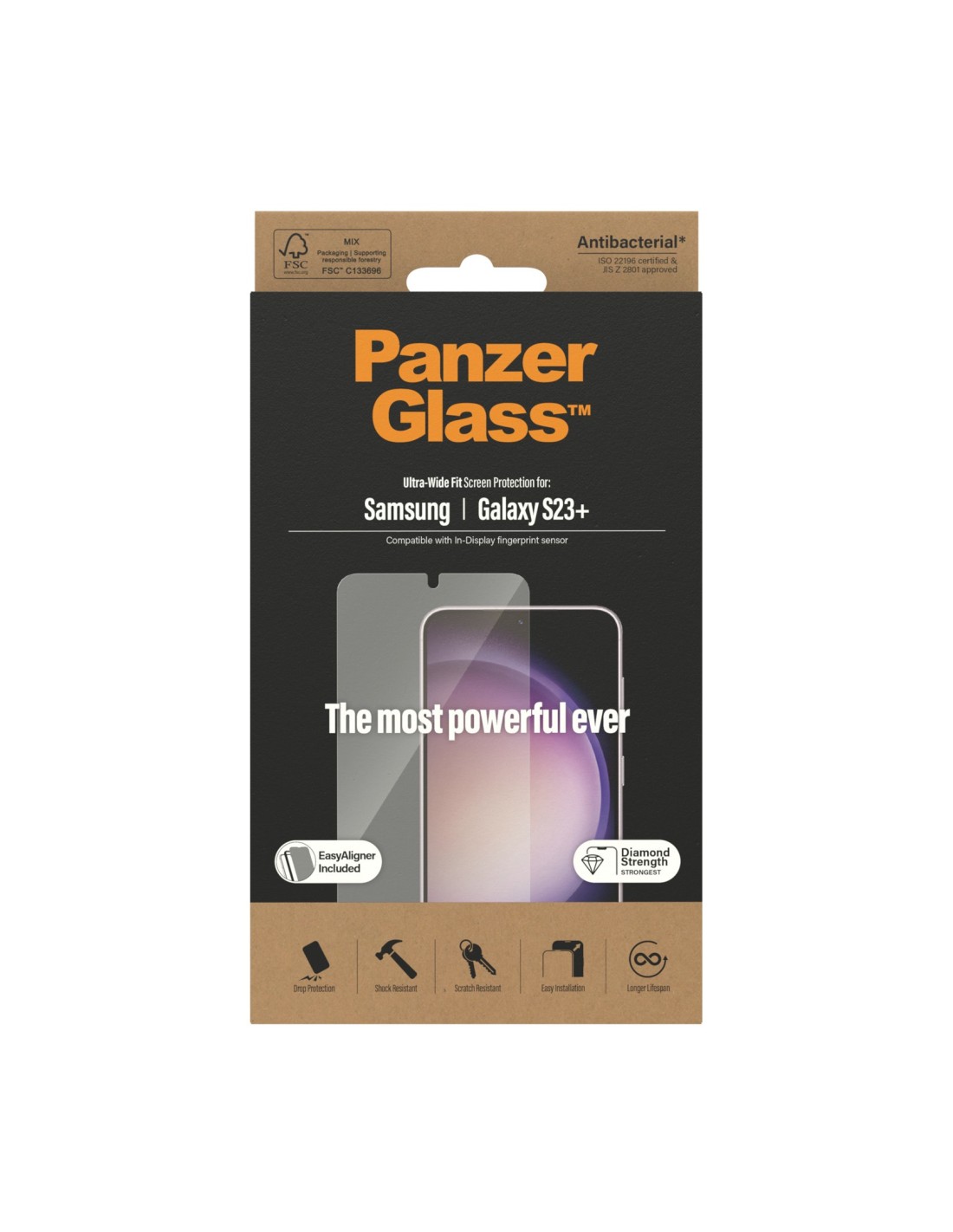 PanzerGlass Samsung Galaxy S23 Plus UWF Super+ Glass AB with EasyAligner
