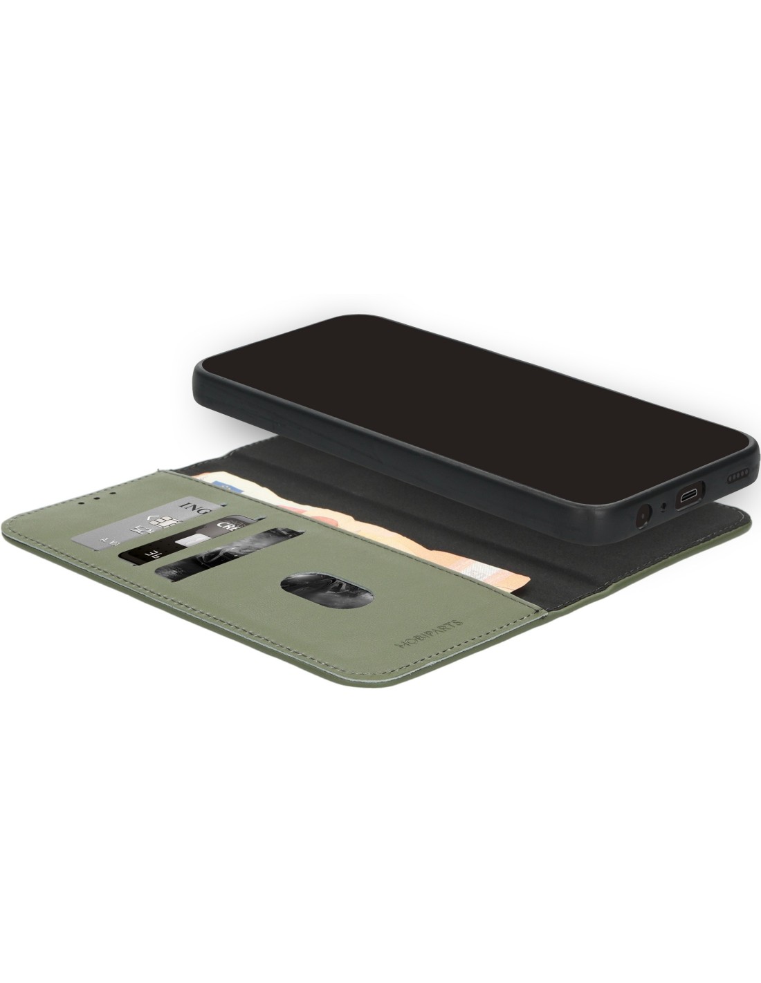 Mobiparts Leather 2 in 1 Wallet Case Samsung Galaxy A15 Green