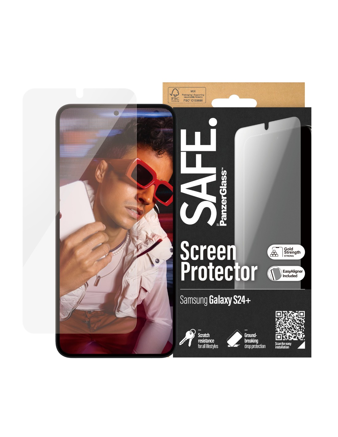 SAFE by Panzerglass Samsung Galaxy S24 Plus - Ultra-Wide-Fit
