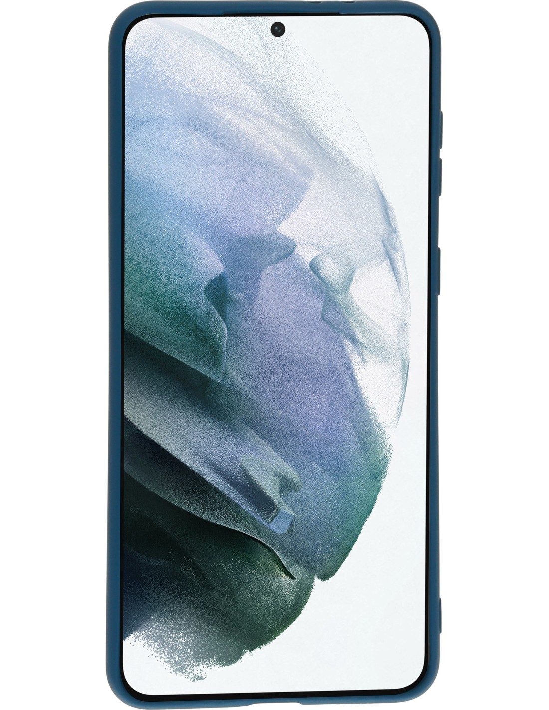 Mobiparts Silicone Cover Samsung Galaxy S21 Plus Blueberry Blue