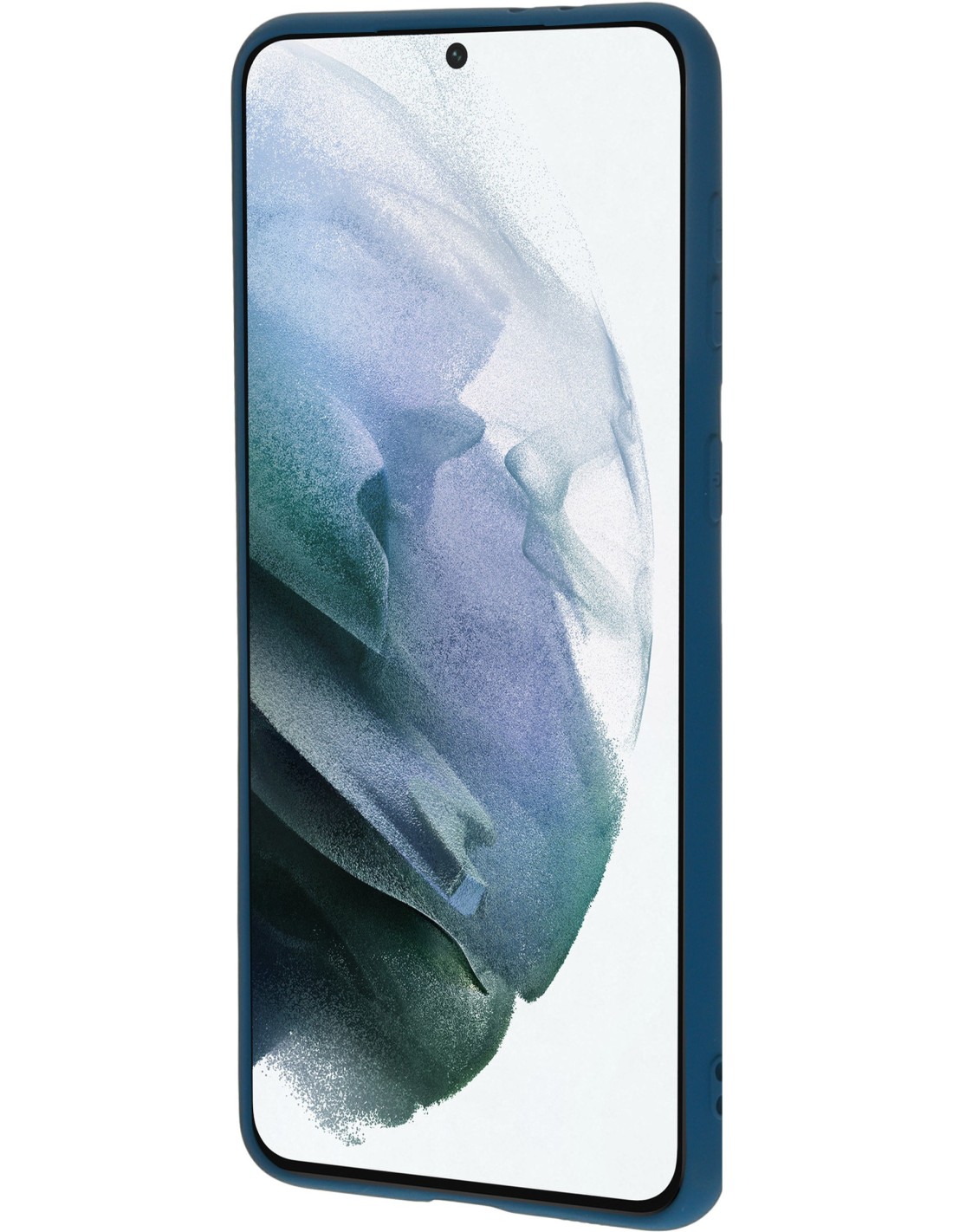 Mobiparts Silicone Cover Samsung Galaxy S21 Plus Blueberry Blue
