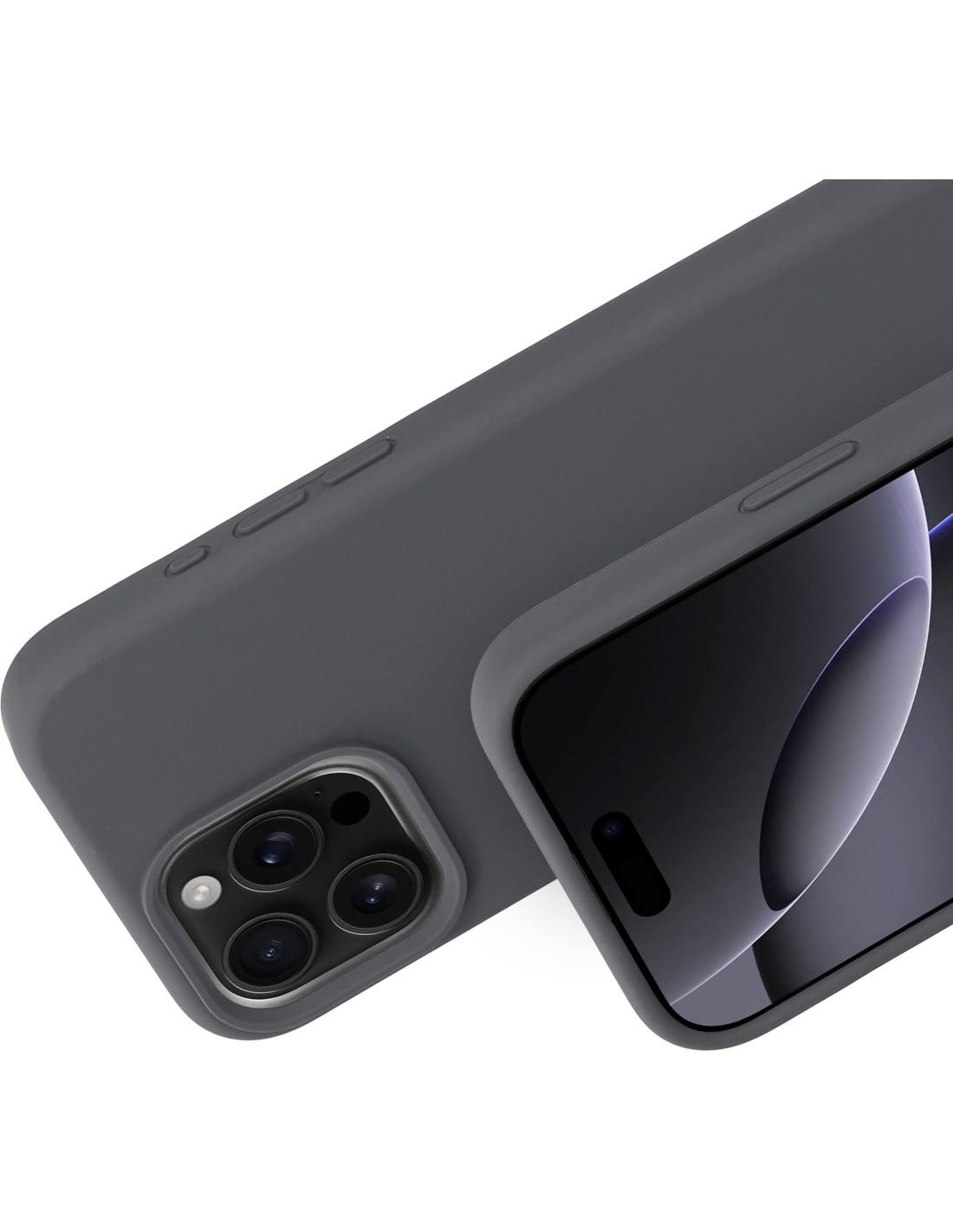 Mobiparts Silicone Cover Apple iPhone 16 Pro Max Urban Grey