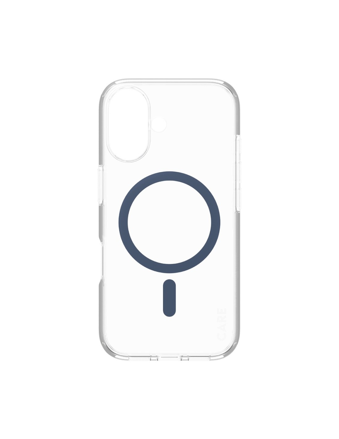 CARE by PanzerGlass Flagship Case Transparent Urban Combat w. Blue MagSafe iPhone 16