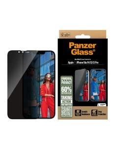 Panzerglass Apple iPhone 16e 14 13 13 Pro - Ultra-Wide Fit Privacy Glass 2