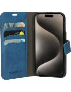 Mobiparts Classic Wallet Case Apple iPhone 15 Pro Steel Blue 2