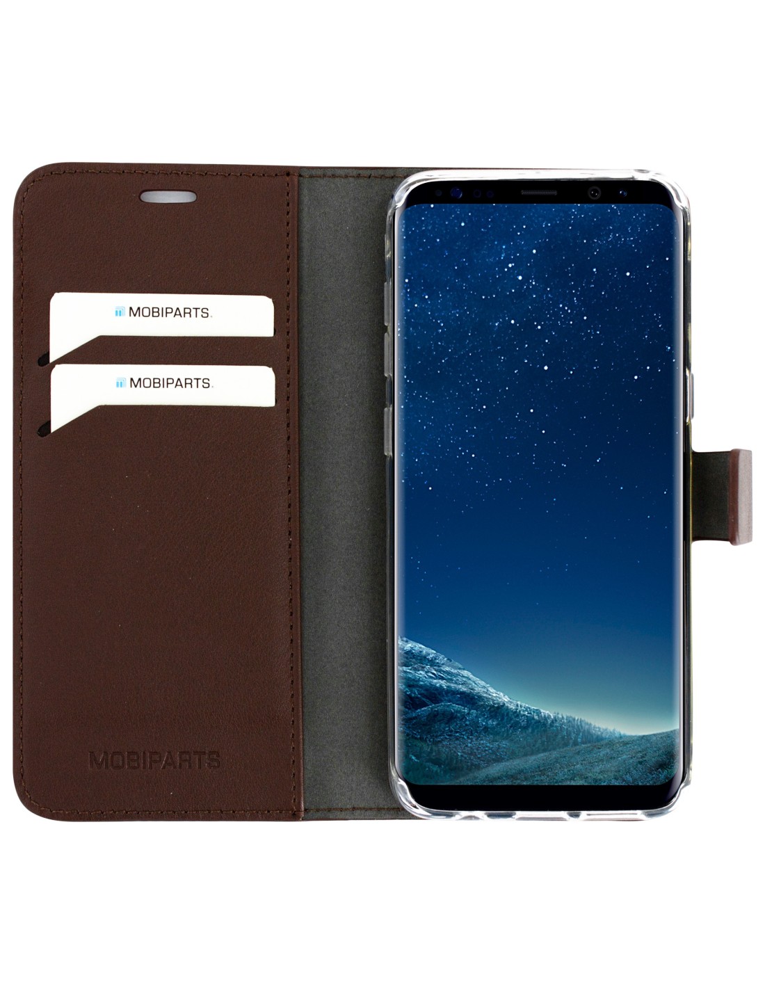 Mobiparts Classic Wallet Case Samsung Galaxy S8 Brown