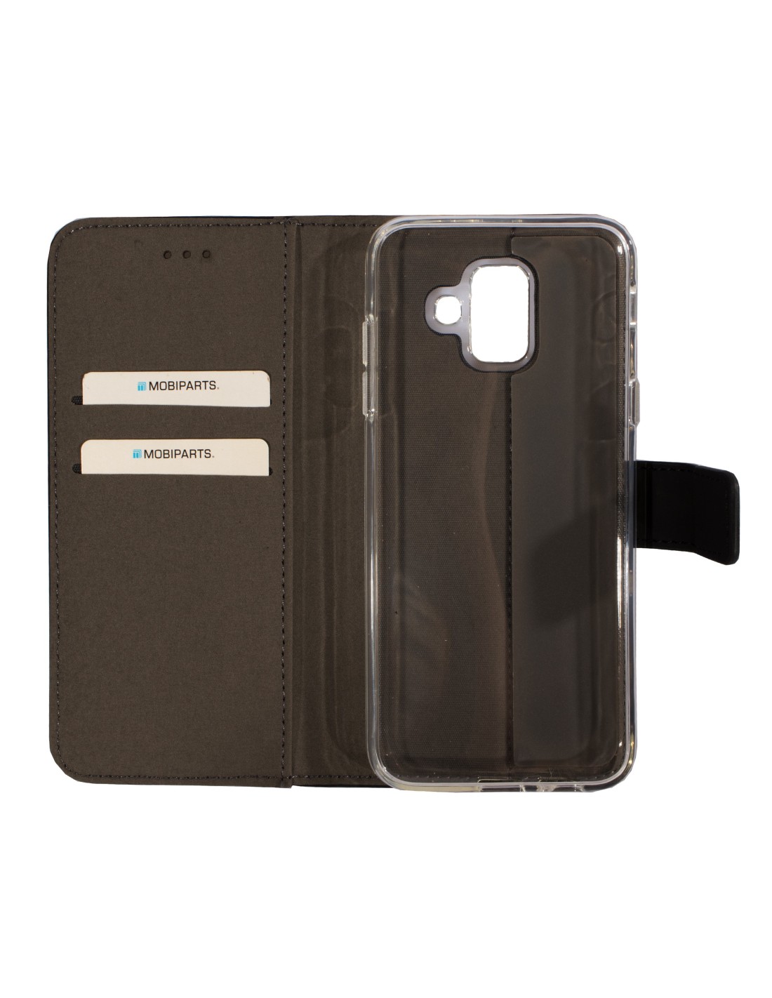 Mobiparts Premium Wallet TPU Case Samsung Galaxy A6 (2018) Black