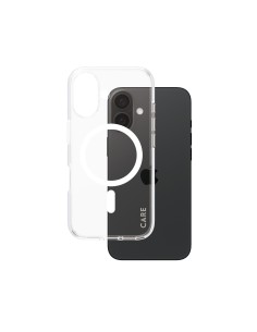 CARE by PanzerGlass Flagship Case Transparent Urban Combat w. White MagSafe iPhone 16