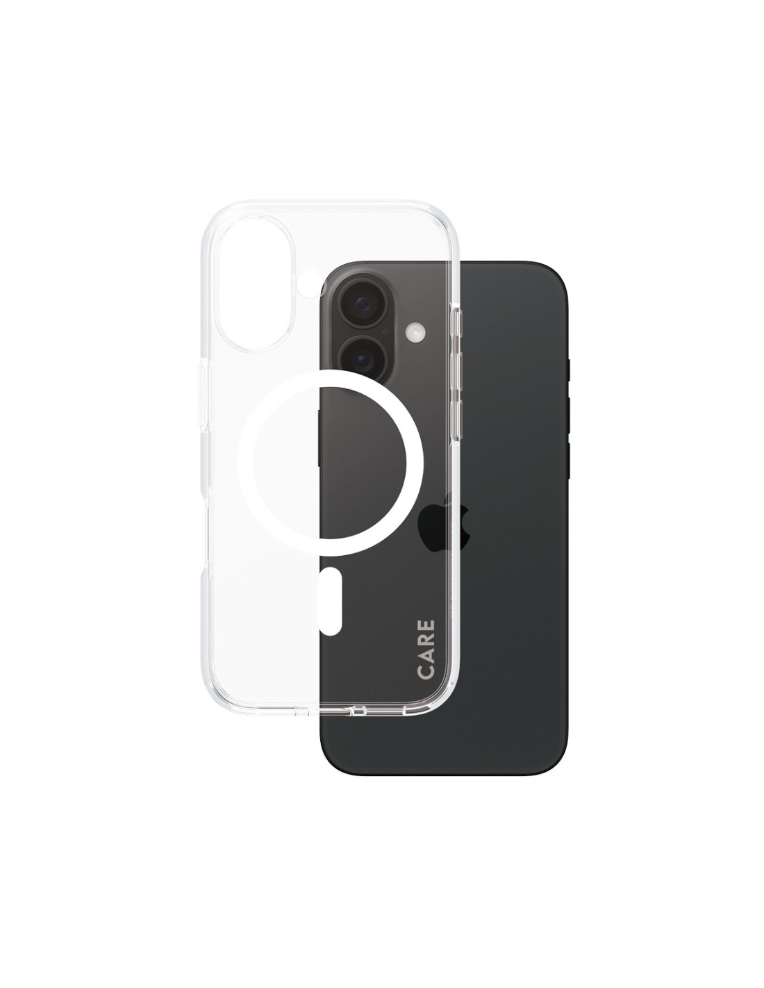 CARE by PanzerGlass Flagship Case Transparent Urban Combat w. White MagSafe iPhone 16