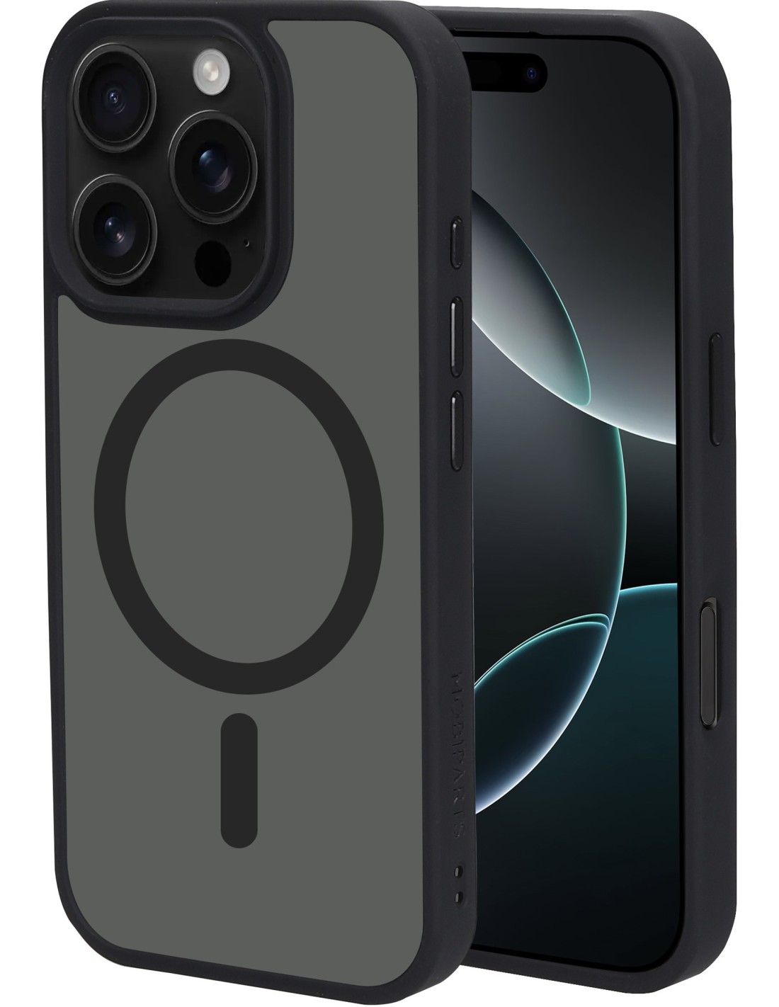 Mobiparts Hardcover Apple iPhone 16 Pro Satin Black (Magsafe Compatible)