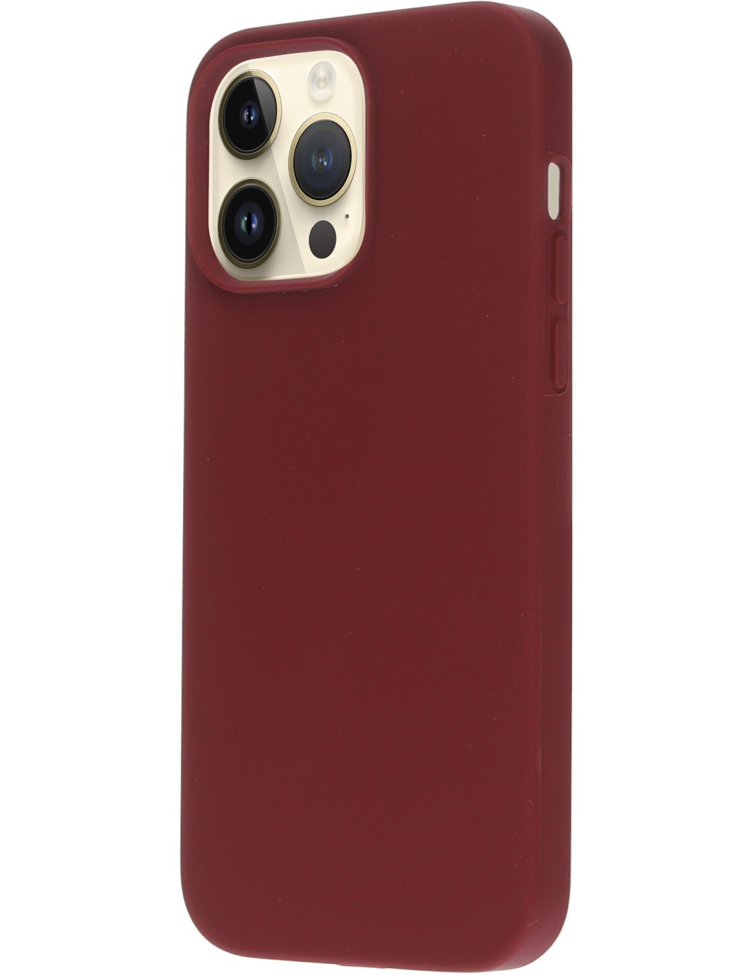 Mobiparts Silicone Cover Apple iPhone 14 Pro Max Plum Red