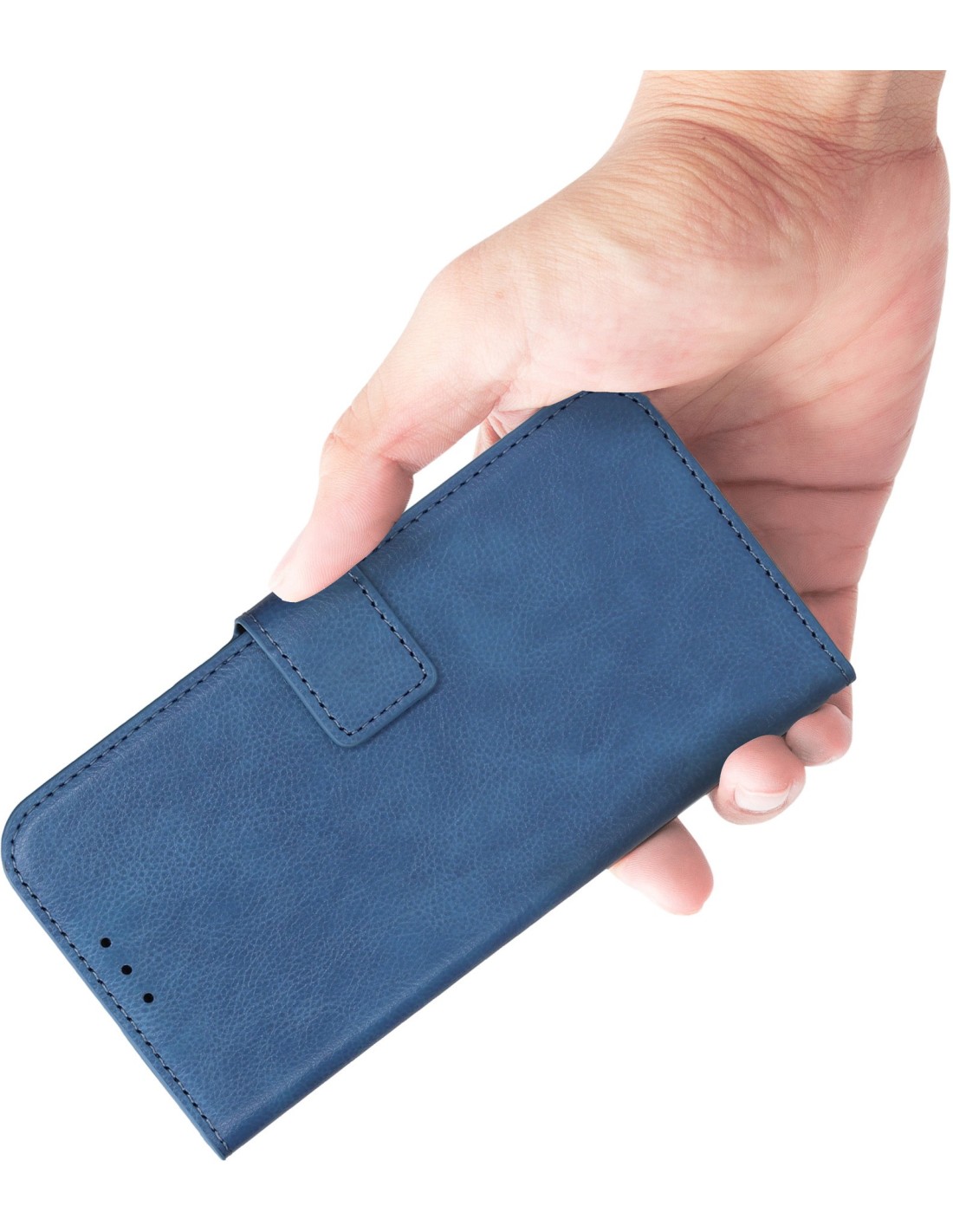 Mobiparts Classic Wallet Case Apple iPhone 16 Pro Max Steel Blue (MagSafe Compatible)