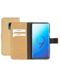 Mobiparts Saffiano Wallet Case Samsung Galaxy S9 Gold