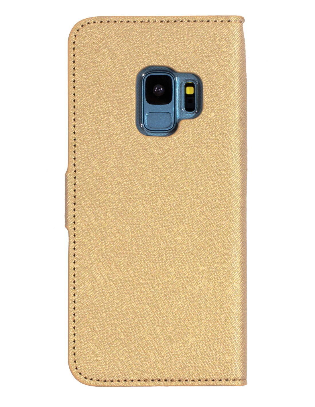 Mobiparts Saffiano Wallet Case Samsung Galaxy S9 Gold