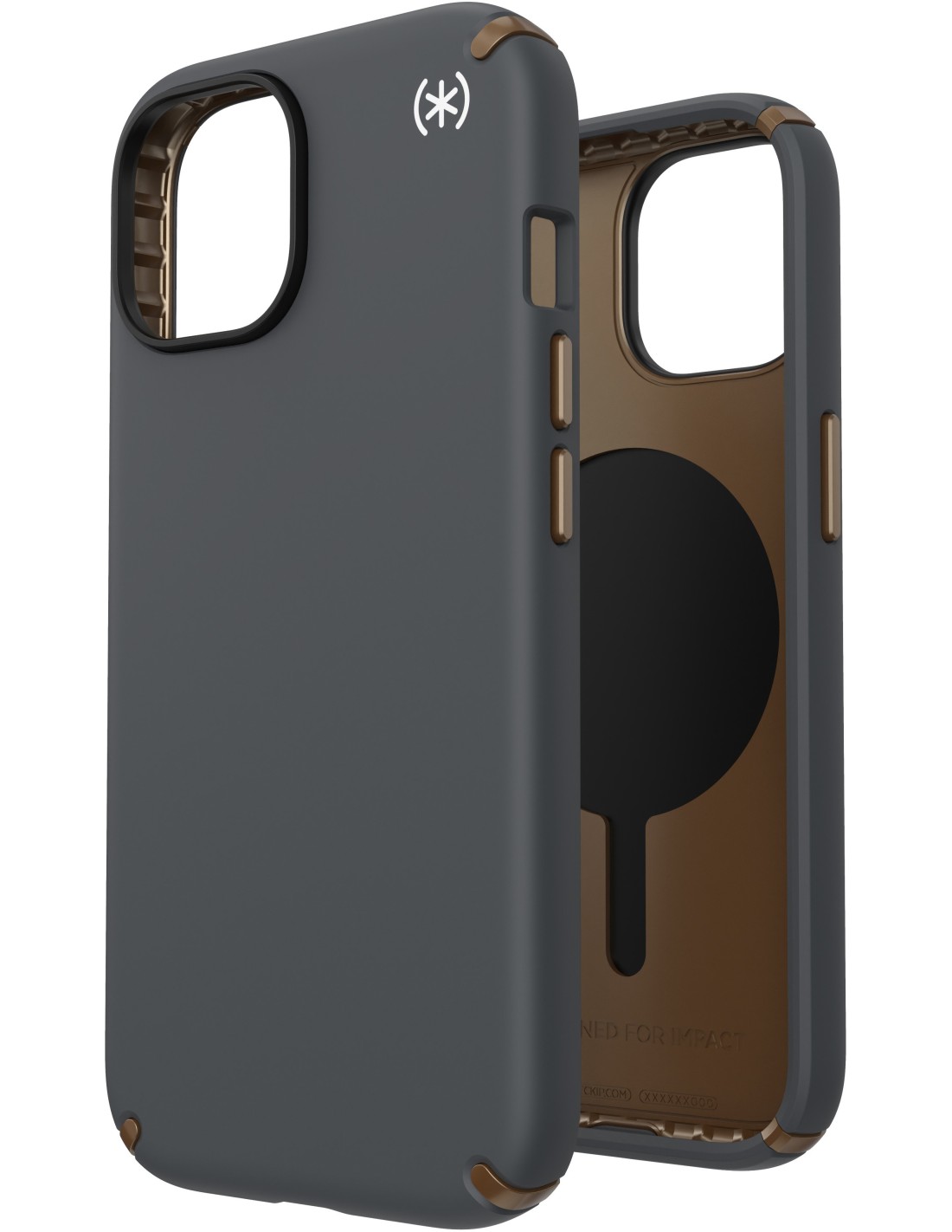 Speck Presidio2 Pro + MS Apple iPhone 16e 15 14 13 Charcoal Grey -  with Microban
