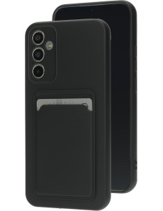 Mobiparts Classic TPU Case with Cardholder Samsung Galaxy A34 4G 5G Matt Black