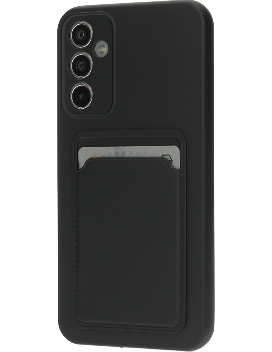 Mobiparts Classic TPU Case with Cardholder Samsung Galaxy A34 4G 5G Matt Black