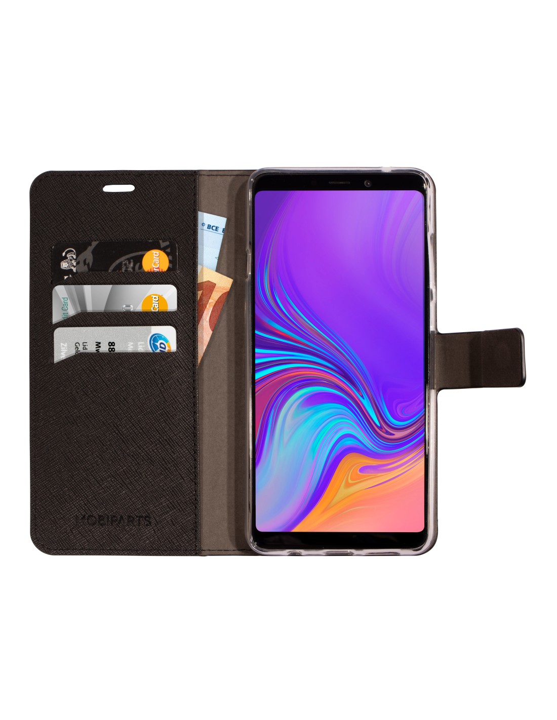 Mobiparts Saffiano Wallet Case Samsung Galaxy A9 (2018) Black