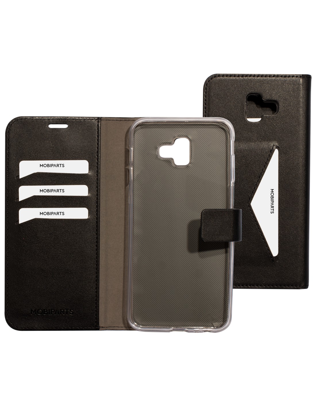 Mobiparts Classic Wallet Case Samsung Galaxy J6 Plus (2018) Black