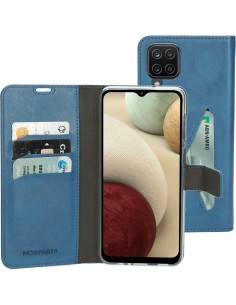 Mobiparts Classic Wallet Case Samsung Galaxy A12 (2021) Steel Blue