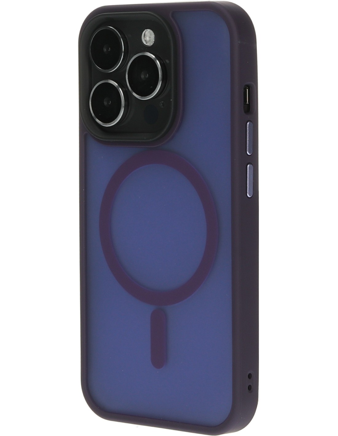 Mobiparts Hardcover Apple iPhone 15 Pro Satin Purple (Magsafe Compatible)