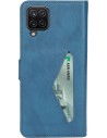 Mobiparts Classic Wallet Case Samsung Galaxy A12 (2021) Steel Blue
