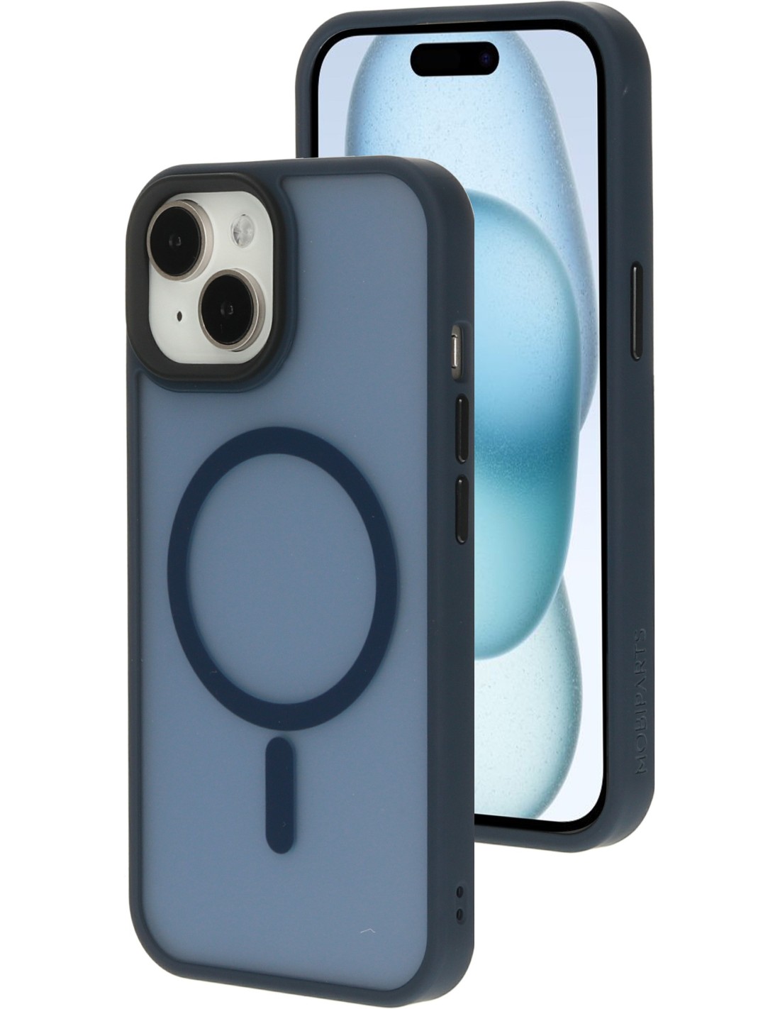 Mobiparts Hardcover Apple iPhone 15 Satin Blue (Magsafe Compatible)