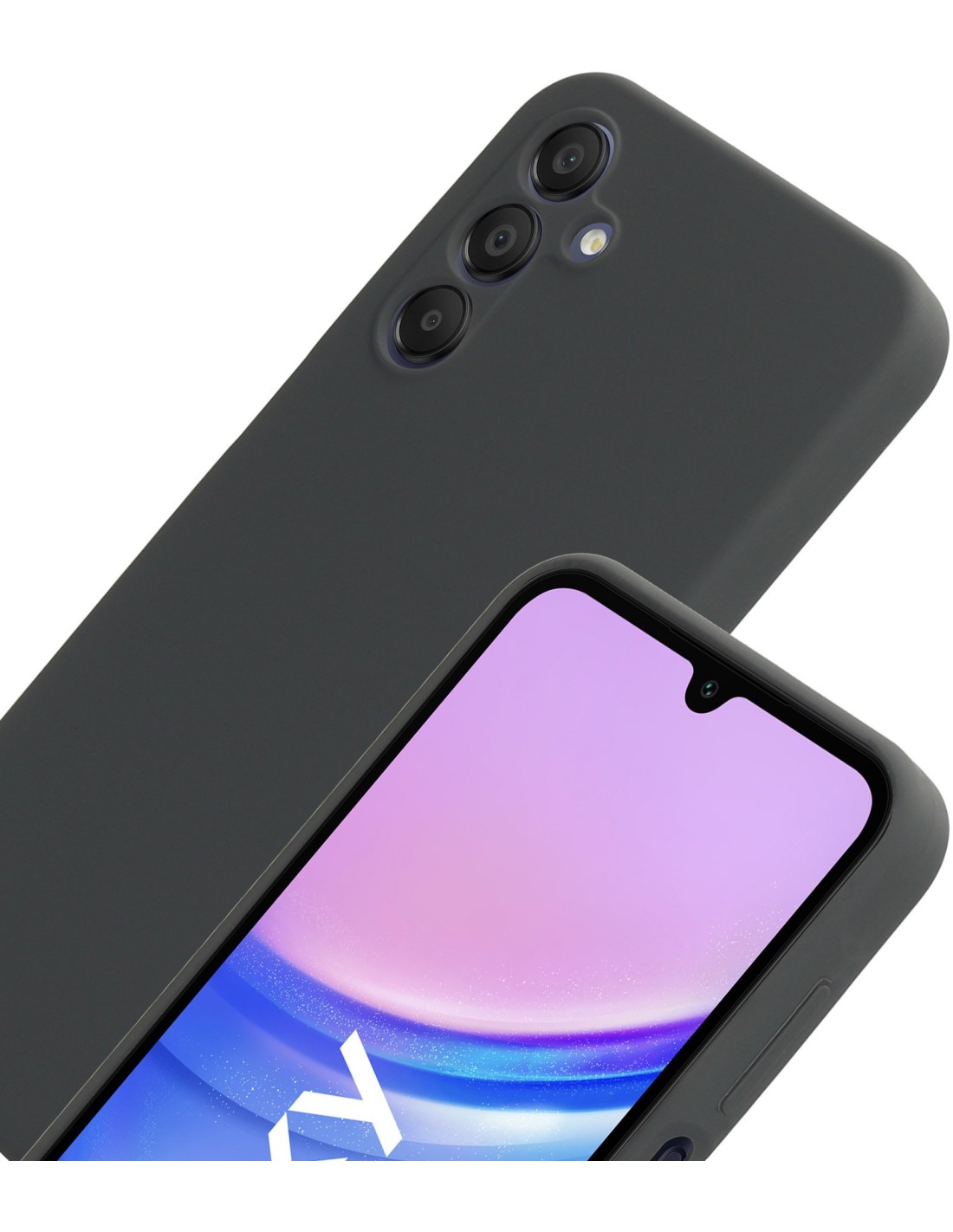 Mobiparts Silicone Cover Samsung Galaxy A15 Urban Grey