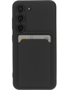 Mobiparts Classic TPU Case with Cardholder Samsung Galaxy S23 Matt Black 2