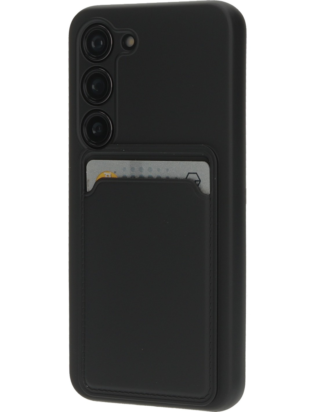 Mobiparts Classic TPU Case with Cardholder Samsung Galaxy S23 Matt Black