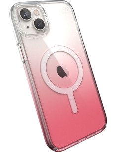 Speck Presidio Perfect Clear Ombre + MS Apple iPhone 14 Plus 15 Plus Vintage Rose - with Microban