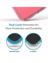 Speck Presidio Perfect Clear Ombre + MS Apple iPhone 14 Plus 15 Plus Vintage Rose - with Microban