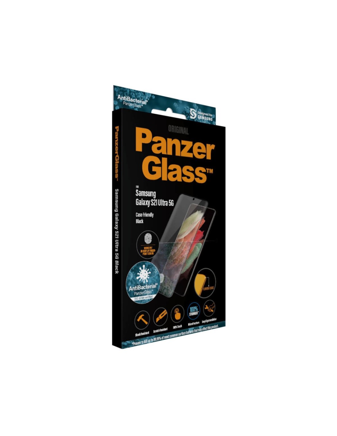 PanzerGlass Samsung Galaxy S21 Ultra Black CF Super+ Glass