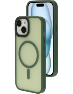Mobiparts Hardcover Apple iPhone 15 Satin Green (Magsafe Compatible)