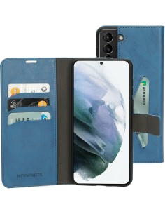 Mobiparts Classic Wallet Case Samsung Galaxy S21 Plus Steel Blue