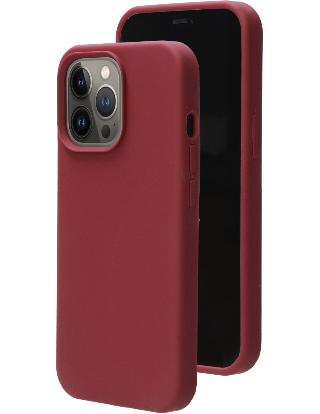 Mobiparts Silicone Cover Apple iPhone 13 Pro Plum Red